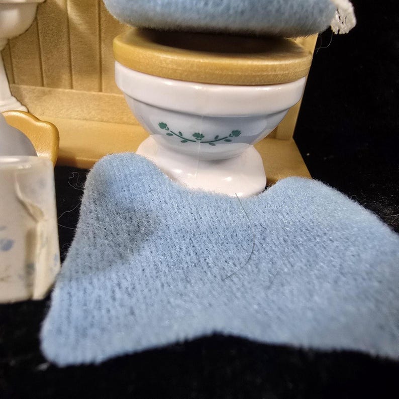 Baldosas de baño vintage de Sylvanian Families SE-139, Japón, 2004, Calico Critters imagen 8