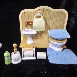 Baldosas de baño vintage de Sylvanian Families SE-139, Japón, 2004, Calico Critters imagen 3