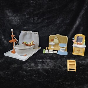 Baldosas de baño vintage de Sylvanian Families SE-139, Japón, 2004, Calico Critters imagen 12