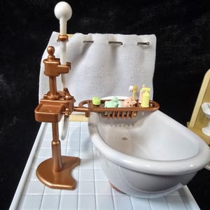 Baldosas de baño vintage de Sylvanian Families SE-139, Japón, 2004, Calico Critters imagen 4