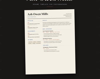 Modèle de CV professionnel | CV moderne et minimaliste | Fichier Word (docx) modifiable | Formats A4 et Lettre US | Téléchargement instantané