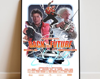 Back to the Future Poster | Marty McFly Wall Art | Movie Print
