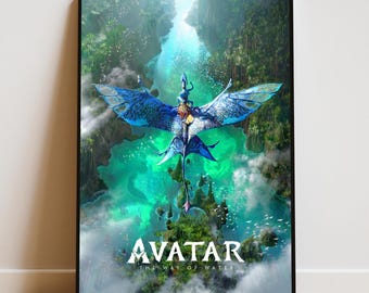 Avatar The Way of Water Poster | Sci-Fi Fantasy Wall Art | Movie Print