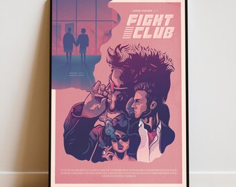 Fight Club Poster | Tyler Durden Wall Art | Movie Print