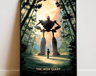 The Iron Giant Poster | Hogarth Hughes Wall Art | Movie Print