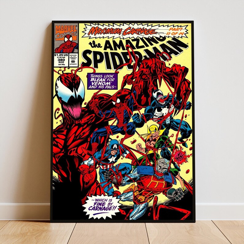 Spiderman Comic Book Covers Poster | Peter Parker Wall Art | Cartoon ...