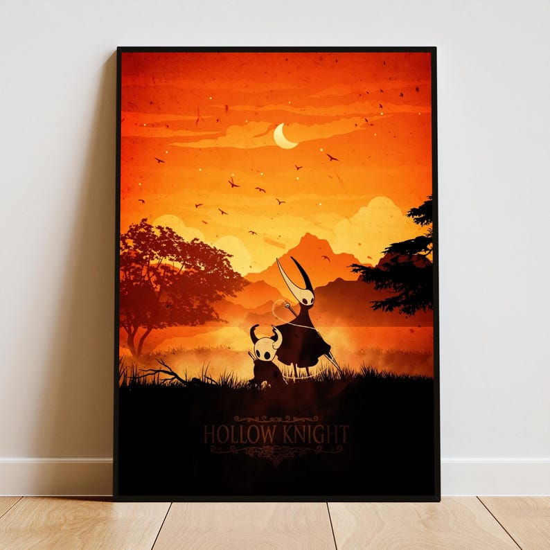 Hollow Knight Poster | Hallownest Game Wall Art | Gamer Print #6 - Etsy