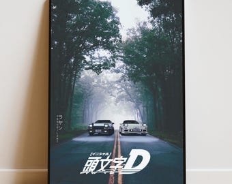 Initial D Poster | Manga Wall Art | Japanese Anime Print
