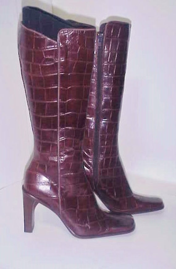 boots crocodile leather