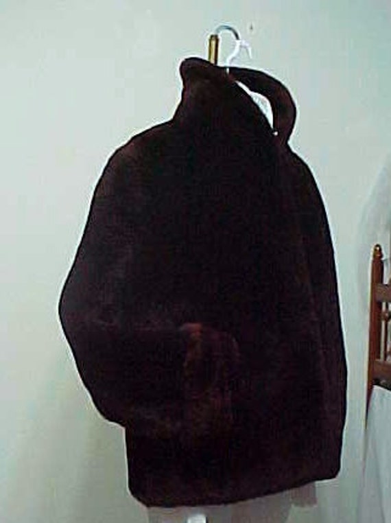 Vintage Fur Jacket 1920's Mouton Sheep Fur Shrug J