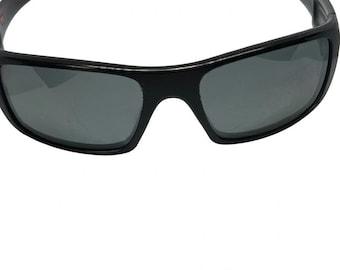 Pre-Owned Oakley Crankshaft Sunglasses OO9239-06 Matte Black/Black Iridium Polarized—
