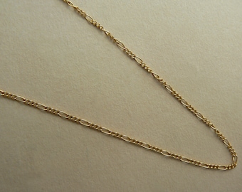 925 Sterling Silver Figaro Chain 2.9mm w// Spring Lock Type Necklace 18/" to 20/"