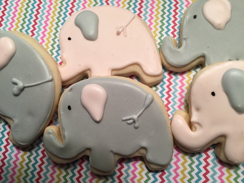 Baby Elephant Cookies please read description image 2