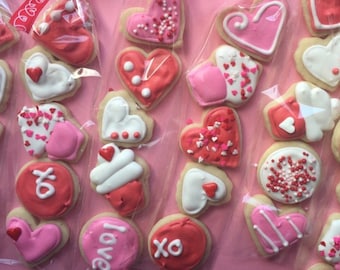 Mini Valentine's Day Cookie Favors (3dozen) *Please Read Description*