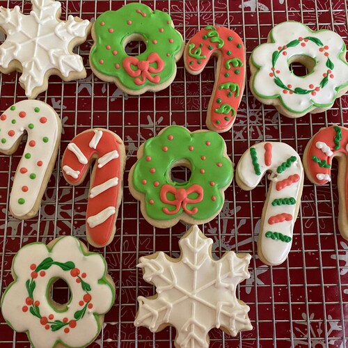 Christmas Tree Sugar Cookies-1 Dozen - Etsy