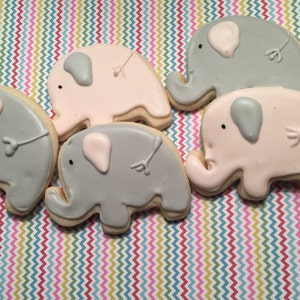 Baby Elephant Cookies please read description image 1