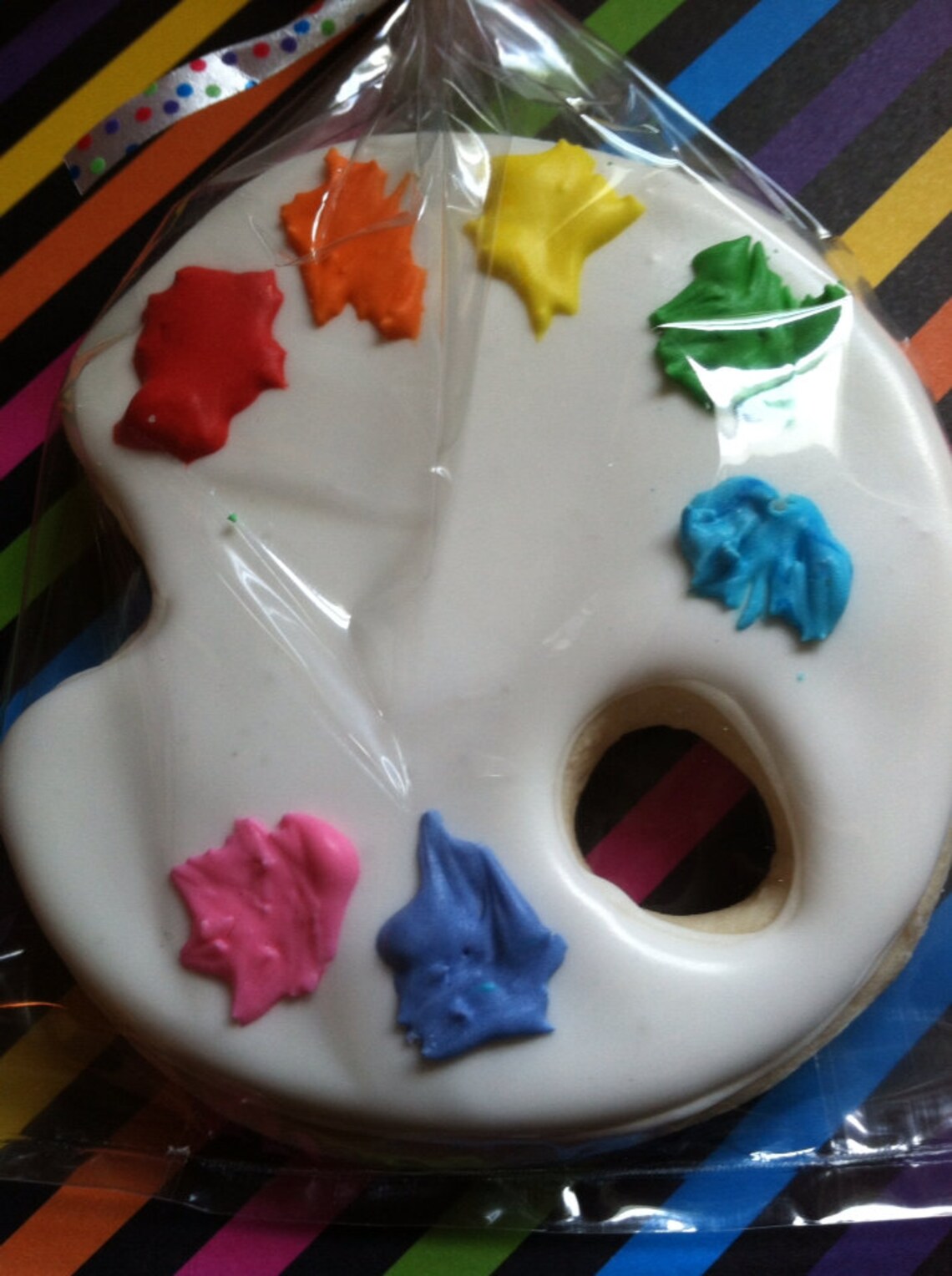 Paint Palette/art Party Sugar Cookies Etsy
