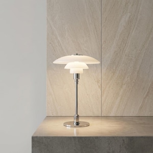 Lampe de table nordique en verre, lampe de chevet scandinave minimaliste, décoration de salon élégante, éclairage esthétique urbain, lampe de bureau moderne