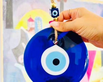 Decorazione da parete con occhio maledetto, Nazar Boncuk turco, amuleto occhio blu, regalo di protezione, decorazione per la casa.