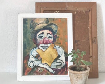 Clown Oil Painting Etsy France
