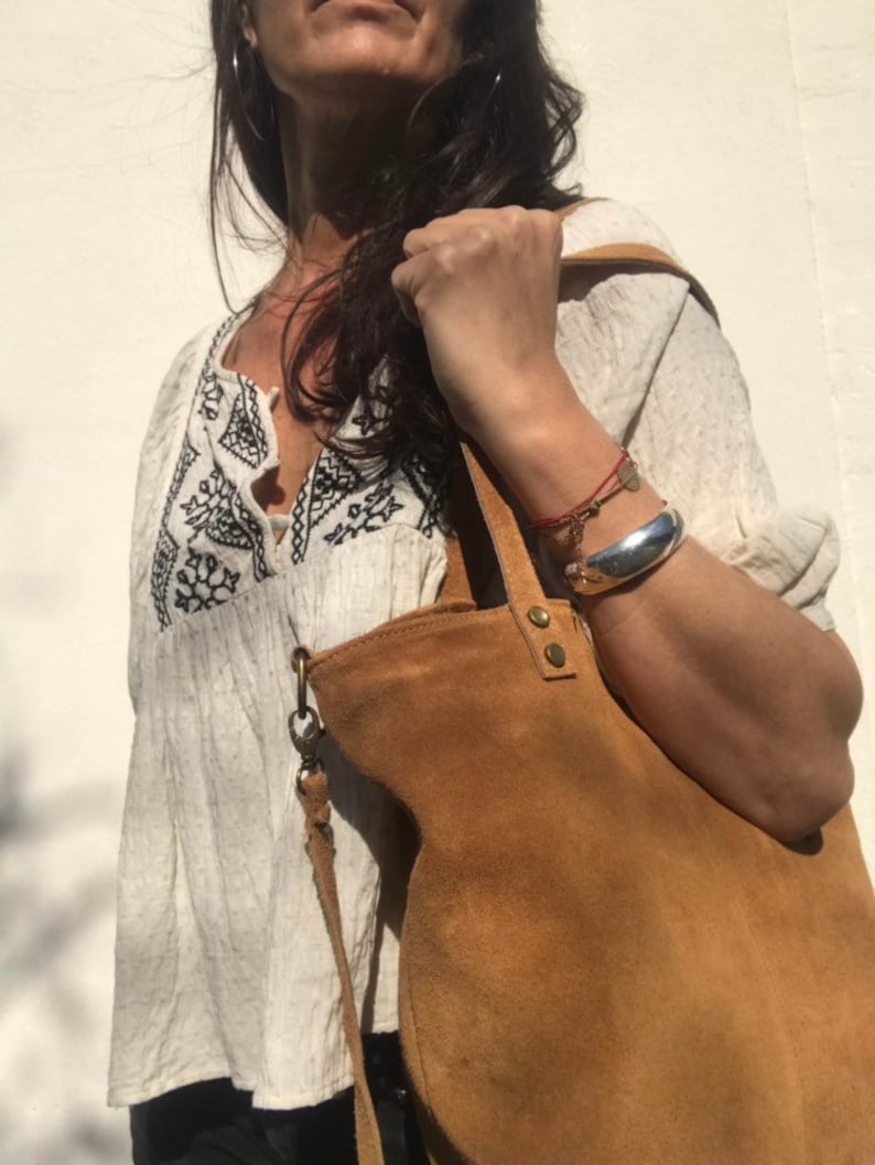 Sac \u00e0 main,sac cabas,Sac fourre-tout en cuir pour femme,sac cuir,sac cabas en daim,sac boh\u00e8me,sac ordinateur,boho shopper leather bag