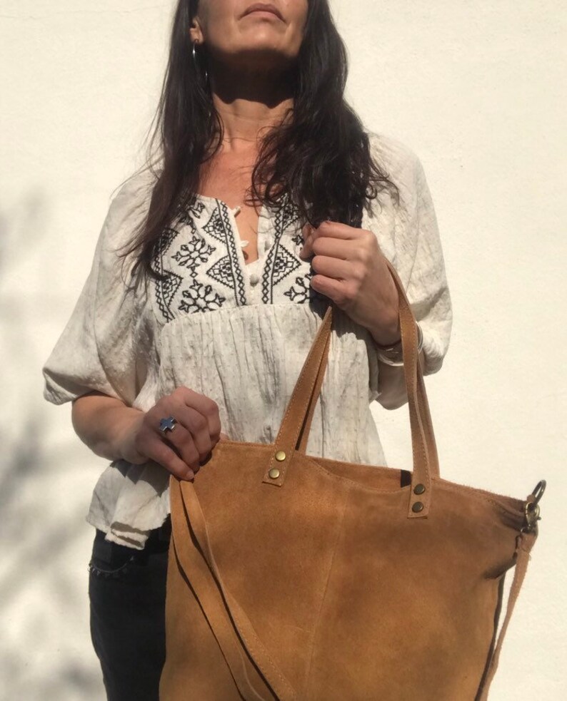 Sac \u00e0 main,sac cabas,Sac fourre-tout en cuir pour femme,sac cuir,sac cabas en daim,sac boh\u00e8me,sac ordinateur,boho shopper leather bag