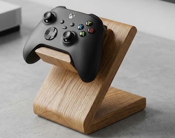 Porta Joystick Xbox em Legno Fatto a Mano |  Stand Pad Xbox Series X/S e One, Regalo Gaming Personalizado