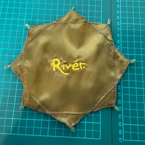 River Song prayer leaf  from Doctor Who - handmade & embroidered