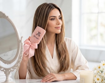 Personalizowana szczotka do włosów z wygrawerowanym imieniem, masażer skóry głowy, grzebień do stylizacji, prezent na Dzień Matki