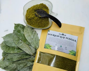 Pure Organic Soursop Powder | Herbal Health Supplement Graviola Powder Natural Immune Support