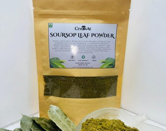 Pure Organic Soursop Powder | Herbal Health Supplement Graviola Powder Natural Immune Support