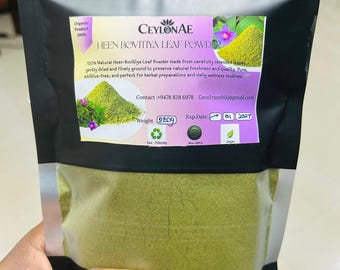 Heen Bovitiya Leaf Powder | Organic Osbeckia Octandra Herbal Tea, Liver Wellness (220g)