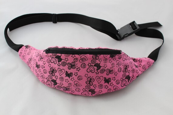 bright pink bum bag