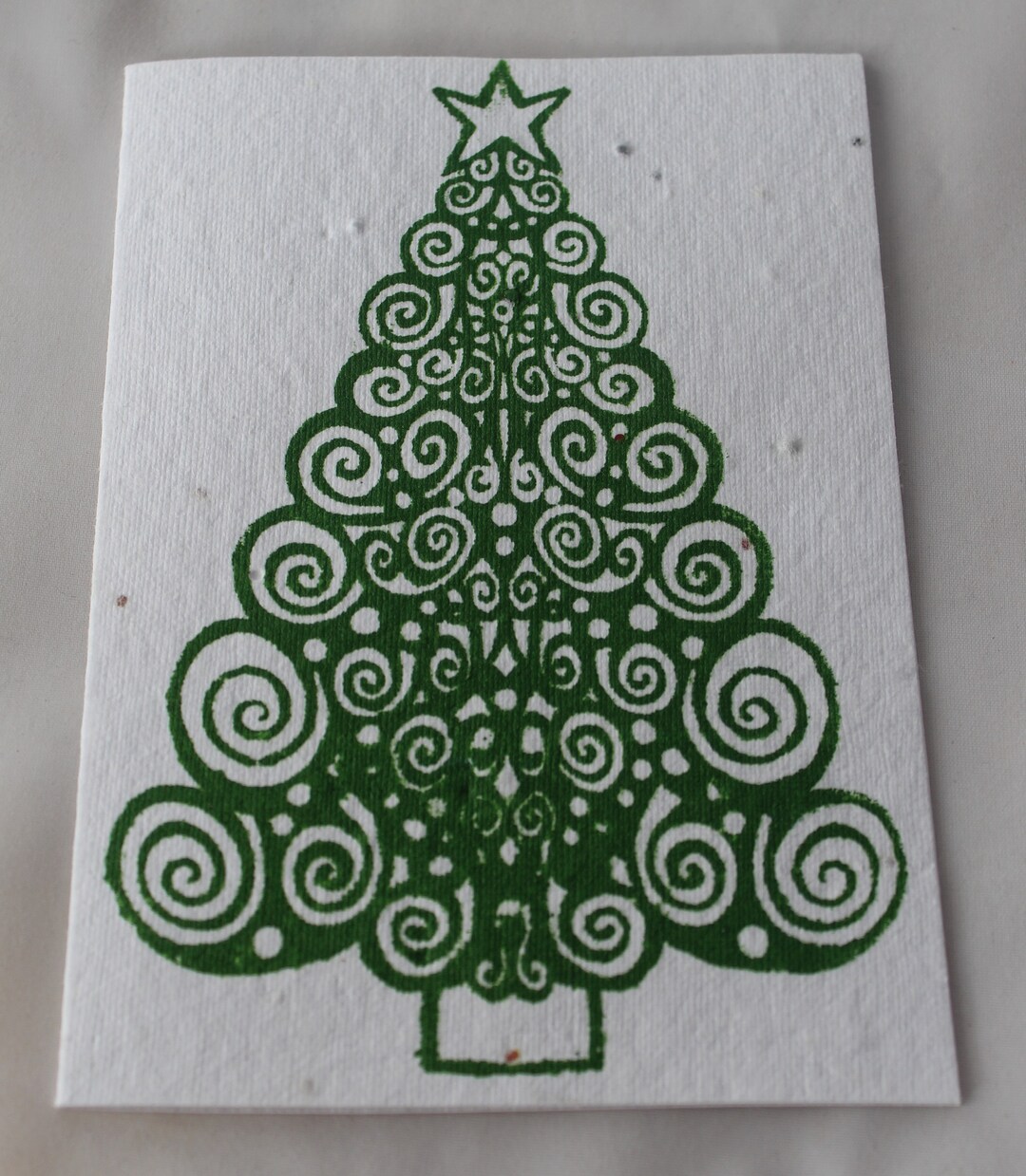 Seed Christmas Card Plantable Wildflower Eco Etsy