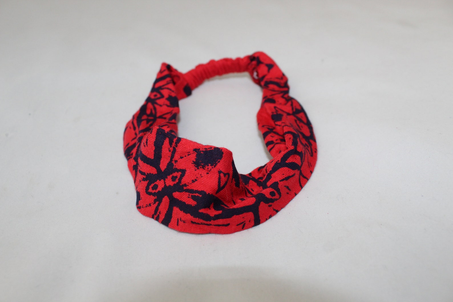 Handmade boho red head bandhair accessoryelasticated | Etsy
