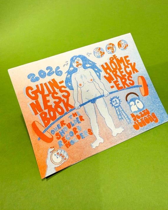 2026 Nudie Ladies: Guinness Book of Homewreckers RISO printed calendar