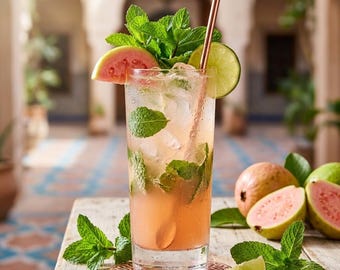 Guava Mojito Cocktail Recipe (Digital Download) – Tropical Summer Drink