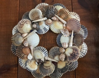 Cape Cod Bay Scallop Wreath Accented with Shells from the Abacos. ( by apresto)