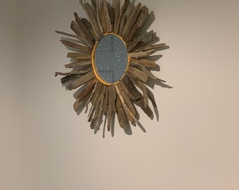 Cape Cod Driftwood Mirror "Sassy Scargo" by apresto  SOLD, taking custom orders