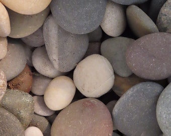 Cape Cod Stone Cairn DIY Kit: Polished Beach Stones, Craft Project