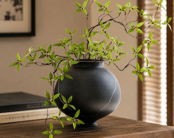 Artificial Myrtle Branches for Vase, 2PCS Faux Greenery Stems 43 Inch Tall Fake Plant Branches for Home Office Wedding Decor