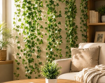 24 Pack Artificial Ivy Vines Garland, 168Ft Faux Hanging Greenery for Bedroom Wall Wedding Party Garden Decor