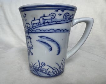 Nantucket Blue and White Mug