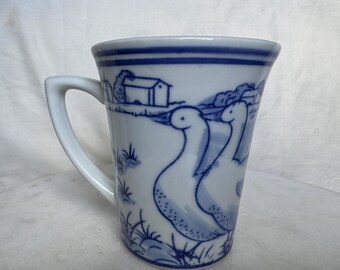 Nantucket Blue and White Mug