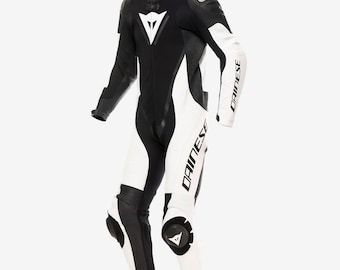 Traje de moto Dainese Demon Sprint Perf de piel de vacuno, 1 pieza, equipamiento de competición.