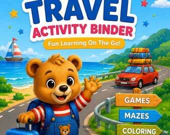 Milo Travel Activity Binder for Toddlers Ages 3–5 | Printable Preschool Busy Book PDF