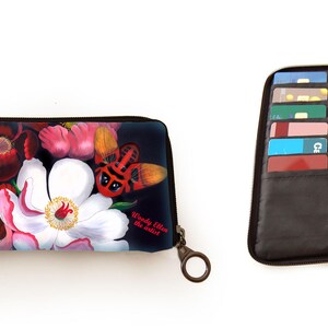 Retro wallet, vintage wallet, Glorious, gift for her, gift mom, Woody Ellen bag, valentine gift, christmas gift ideas, floral print wallet