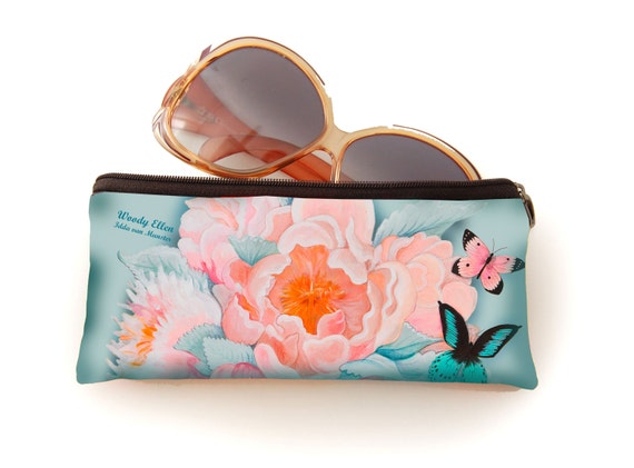 Retro pencil bag, vintage pencil bag, Idda, mint, blush pink, gift for her, gift mom, Woody Ellen bag, christmas gift, valentine gift ideas