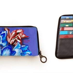Retro wallet, vintage wallet, Porcelain, gift for her, gift mom, Woody Ellen bag, valentine gift, christmas gift ideas, wallet floral print