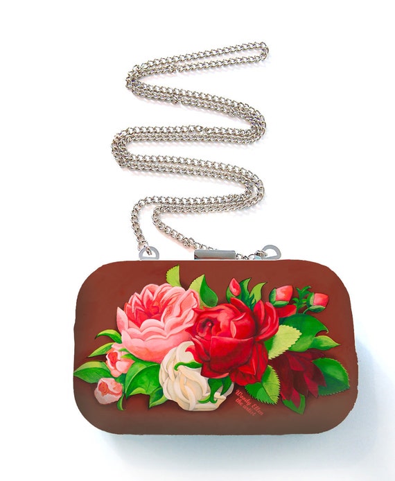 Box purse, box clutch, Red Paris, birthday gift, gifts for her,gifts for mom,W oody Ellen handbag,christmas gifts,christmas gift ideas